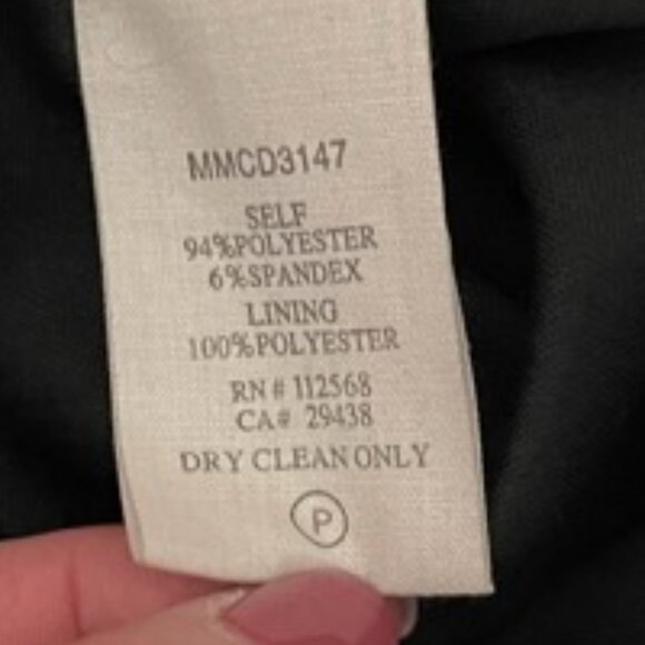 MM Couture Medium Black Cutout Long Sleeve Asymmetrical Neckline Bodycon… - Picture 6 of 7